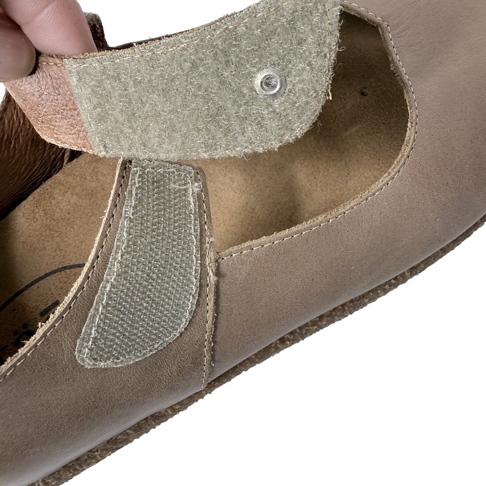 Taos Ultimate Mary Jane Shoes Leather Beige Tan EUR 40 US 9-9.5 - Picture 10 of 11